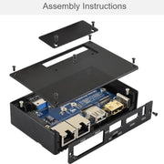 Mini-computer Raspberry Pi CM5 Gigabit / 2.5G Dual Ethernet con supporto per doppie porte Ethernet RJ45, uscita video 4K e doppie interfacce MIPI., Waveshare 34180