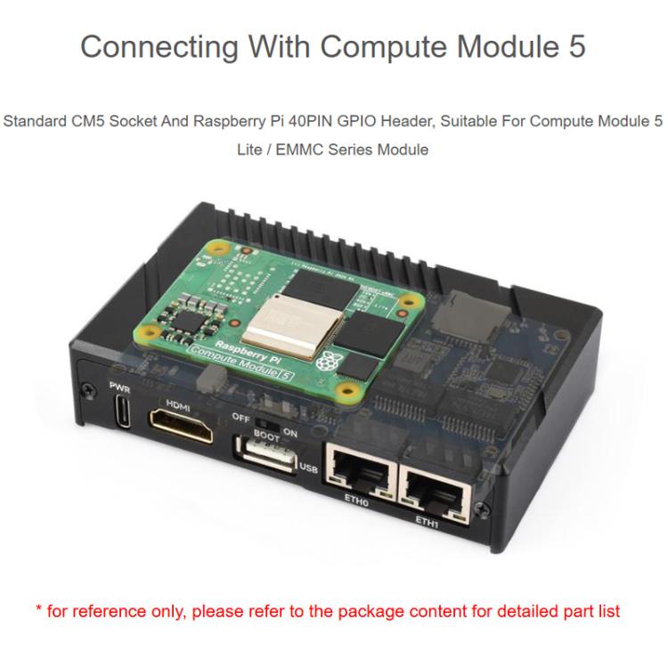 Mini-computer Raspberry Pi CM5 con doppia Ethernet 2.5G