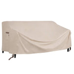 Telo copridivano da giardino 600D impermeabile e antivento, protezione per mobili da esterno con prese d'aria., 137x96x73/50cm