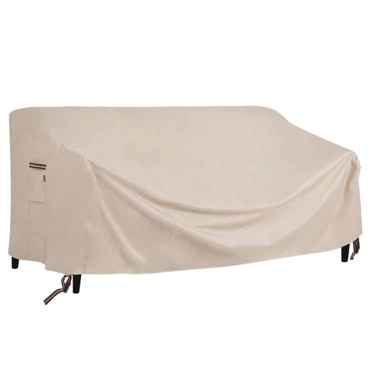 Telo copridivano da giardino 600D impermeabile e antivento, protezione per mobili da esterno con prese d'aria., 137x96x73/50cm