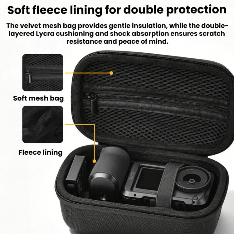 Impugnatura e borsa portaoggetti Flymile per DJI Action 6 / 5 / 4 / Insta360 Ace Pro 2 per fotografia di strada.