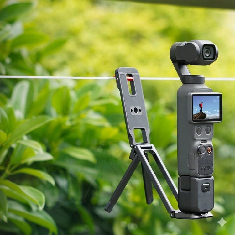 Supporto di montaggio in metallo magnetico BRDRC per treppiede DJI Osmo Pocket 4 / 3.