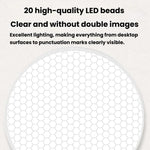 Lampada da scrivania portatile con clip Xiabule, luce notturna per la protezione degli occhi, lampada da lettura ad alto indice di resa cromatica (CRI)., Plug-in, Rechargeable, Rechargeable 3 Color Temperatures Stepless Dimming