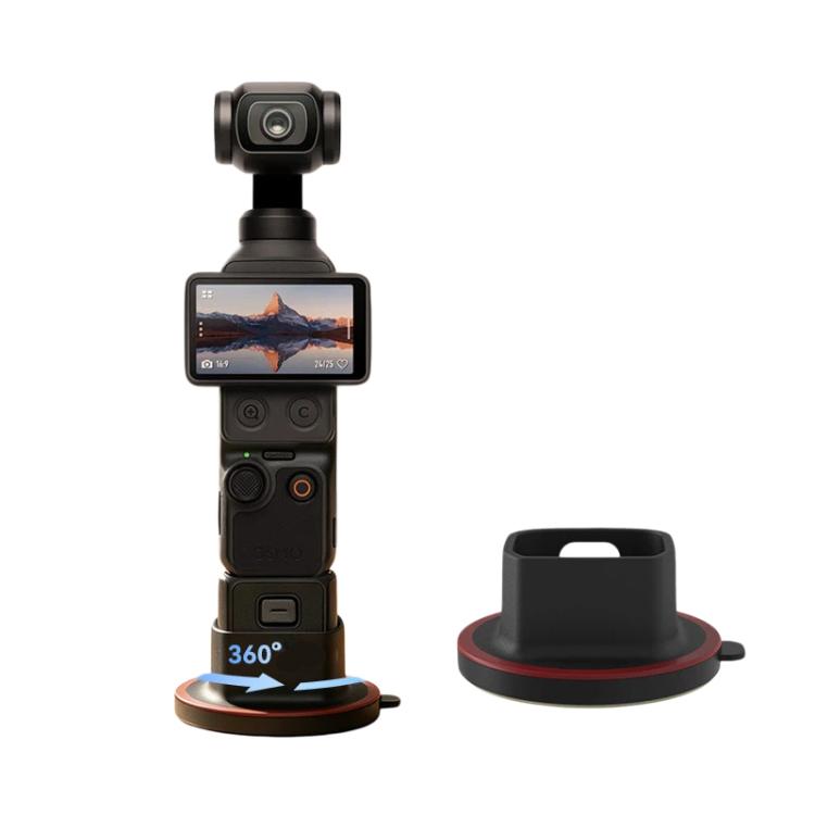 Supporto fisso antiscivolo con base da tavolo girevole a 360 gradi per fotocamera DJI Osmo Pocket 4/3.