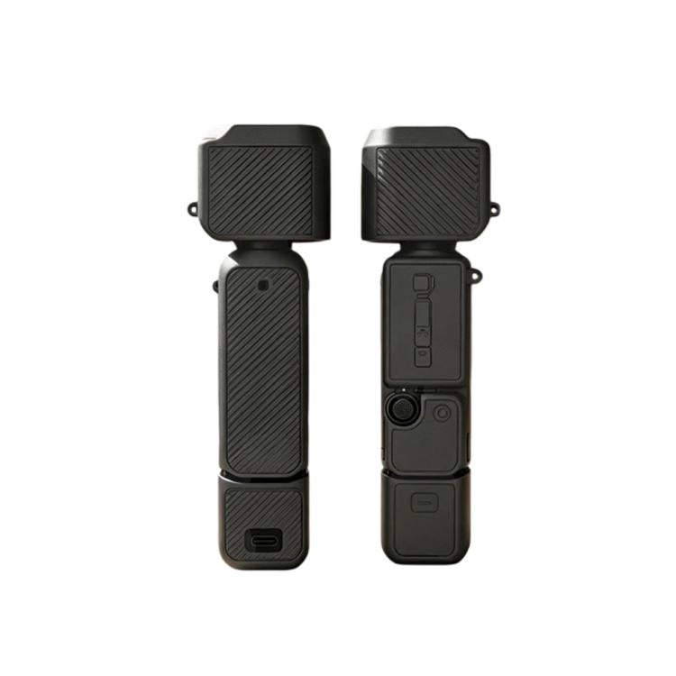 Per DJI Osmo Pocket 4, custodia in silicone 4 in 1, kit di protezione completa antigraffio e antiurto con cordino.