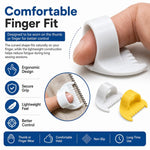 Set di 4 distanziatori per dita da cucito per una spaziatura uniforme dei punti, ideale per cucito a mano, trapuntatura e cucitura precisa. Include distanziatori da 3 mm e 4 mm.