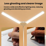 Lampada a clip a doppia testa Xiawule, portatile, ricaricabile, ideale per la cura degli occhi e la lettura degli studenti., 800mAh, 1200mAh