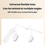 Lampada a clip a doppia testa Xiawule, portatile, ricaricabile, ideale per la cura degli occhi e la lettura degli studenti., 800mAh, 1200mAh
