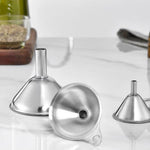 Imbuto in acciaio inox 304 sabbiato con dispenser di liquidi integrato, LsCook 3-Piece Set