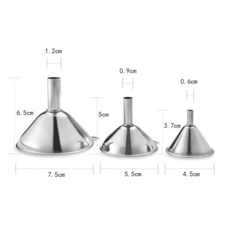 Imbuto in acciaio inox 304 sabbiato con dispenser di liquidi integrato, LsCook 3-Piece Set