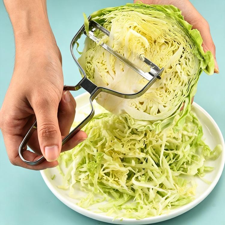 Pelapatate multifunzione in acciaio inossidabile LsCook per zucche e verdure.