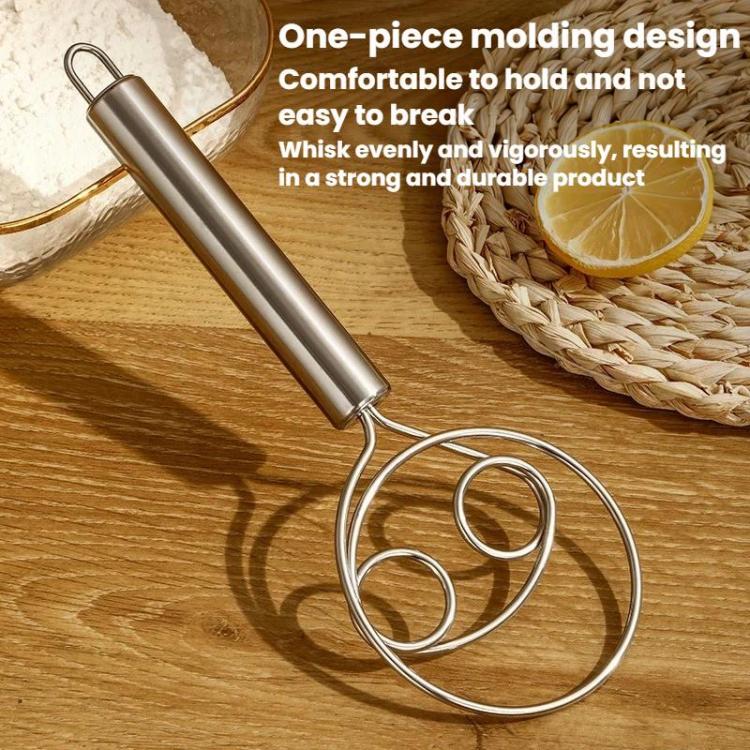 Frusta manuale a doppia spirale in acciaio inox per panna montata, LsCook