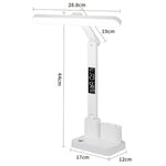 Lampada da scrivania a LED portatile Xiawule con display dell'ora e portapenne, dimmerabile, delicata sugli occhi, ideale per leggere e fare i compiti., 1500mAh, 1800mAh