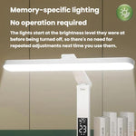 Lampada da scrivania a LED portatile Xiawule con display dell'ora e portapenne, dimmerabile, delicata sugli occhi, ideale per leggere e fare i compiti., 1500mAh, 1800mAh
