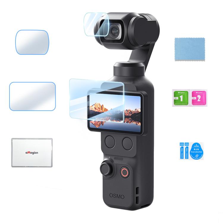 Pellicola protettiva per schermo aMaginsn in vetro temperato 9H per DJI Osmo Pocket 4/3., 1+1 Pack, 2+2 Pack