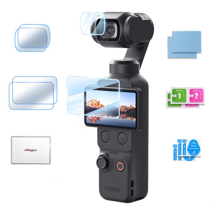 Pellicola protettiva per schermo aMaginsn in vetro temperato 9H per DJI Osmo Pocket 4/3., 1+1 Pack, 2+2 Pack