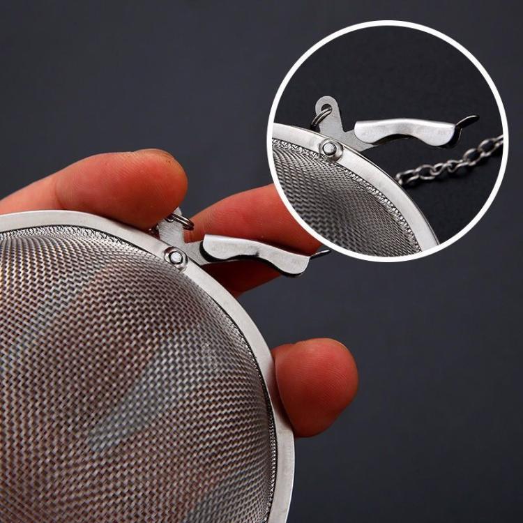 Filtro da tè a sfera in acciaio inox 304 per spezie, Medium