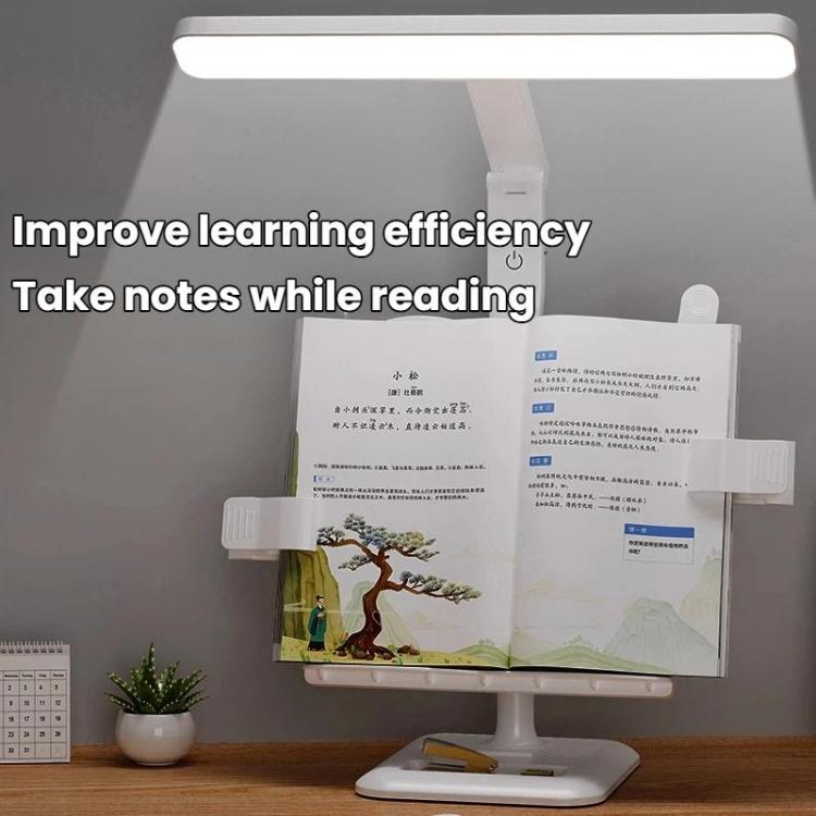 Lampada da scrivania multifunzionale Xiawule con ripiano, luce a LED regolabile per la lettura in camera da letto, ideale per la cura degli occhi.