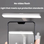 Lampada da scrivania multifunzionale Xiawule con ripiano, luce a LED regolabile per la lettura in camera da letto, ideale per la cura degli occhi.