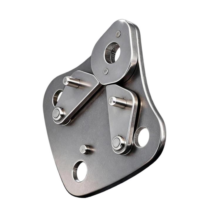 XINDA - Deviatore per fune in acciaio inox 304 per sistema di assicurazione continua, ideale per parchi avventura, zipline, vie ferrate e percorsi aerei.