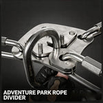 XINDA - Deviatore per fune in acciaio inox 304 per sistema di assicurazione continua, ideale per parchi avventura, zipline, vie ferrate e percorsi aerei.
