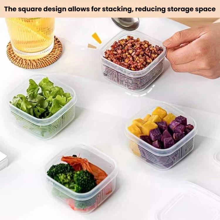 Contenitore per alimenti da frigorifero, scatola per congelatore adatta alla cucina, LsCook Square PP5