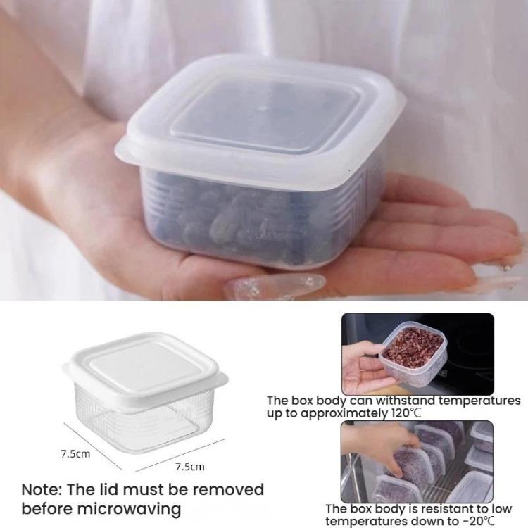 Contenitore per alimenti da frigorifero, scatola per congelatore adatta alla cucina, LsCook Square PP5