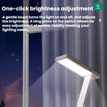 Lampada da scrivania pieghevole con orologio digitale intelligente ricaricabile Xiabule, luce da lettura per comodino che protegge gli occhi.