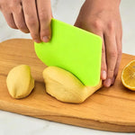 LsCook Affettatrice in plastica, spatola da forno, raschietto per impasti spessi