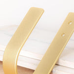 2 ganci metallici a forma di U da parete per appendere tende, 2pcs Gold