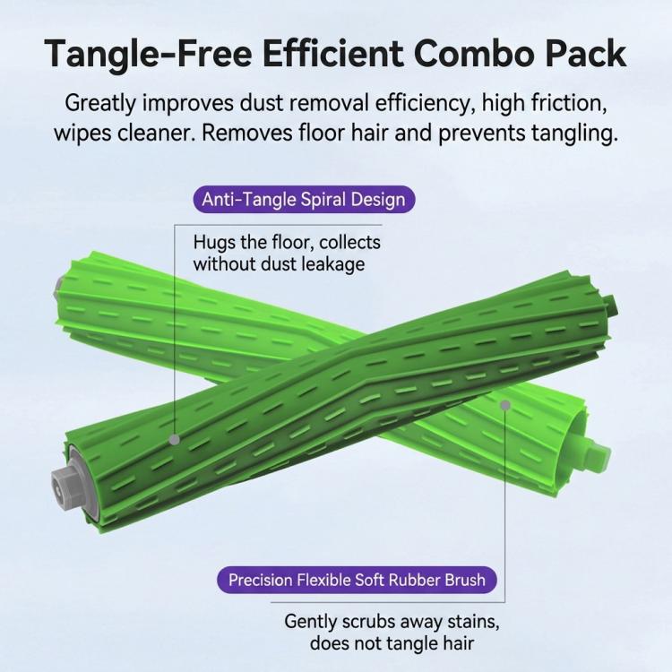 Per robot aspirapolvere iRobot Roomba Max 705 Combo, 1pair Main Brush, 1pair Side Brush, Filter, Dust Bag