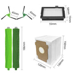 Per robot aspirapolvere iRobot Roomba Max 705 Combo, 1pair Main Brush, 1pair Side Brush, Filter, Dust Bag