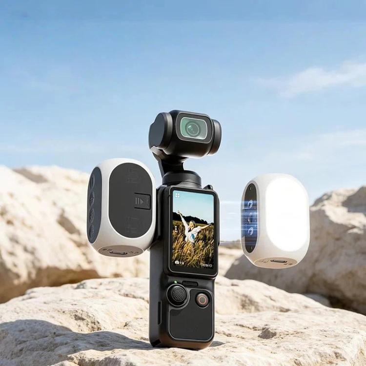Luce di riempimento magnetica per DJI Osmo Pocket 4/3, 3 modalità di colore, portatile e ricaricabile, per vlog e video., 2pcs /Pack