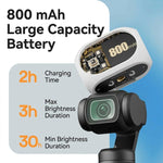 Luce di riempimento magnetica per DJI Osmo Pocket 4/3, 3 modalità di colore, portatile e ricaricabile, per vlog e video., 2pcs /Pack