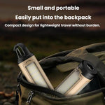Lampada da campeggio pieghevole multifunzionale, luce LED per tenda da esterno con gancio, 3-leaf, 4-leaf