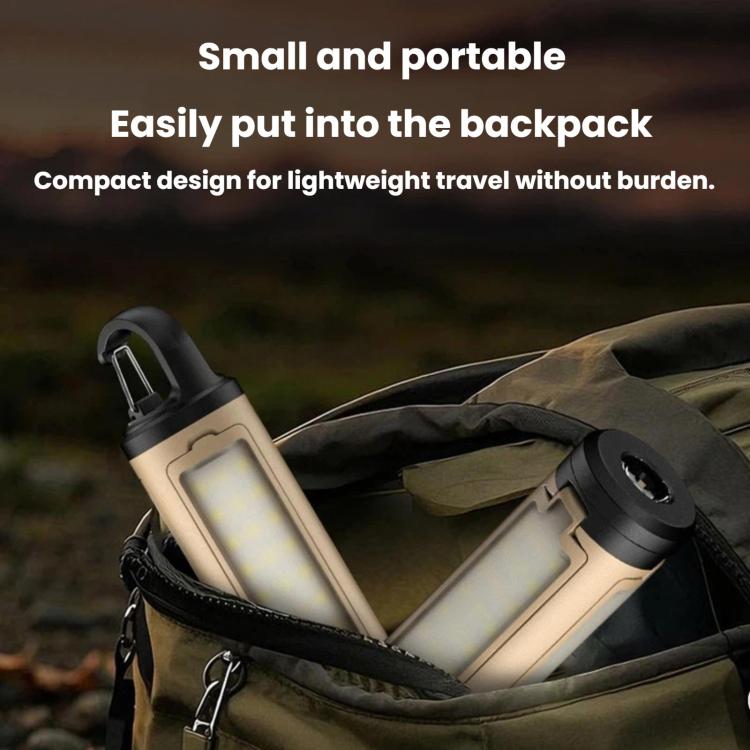 Lampada da campeggio pieghevole multifunzionale, luce LED per tenda da esterno con gancio, 3-leaf, 4-leaf