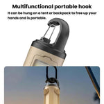 Lampada da campeggio pieghevole multifunzionale, luce LED per tenda da esterno con gancio, 3-leaf, 4-leaf