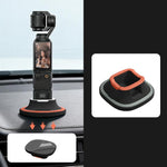 Per DJI Osmo Pocket 4/3, base antiscivolo in silicone, supporto da tavolo, include adesivo nano riutilizzabile per cruscotto auto.