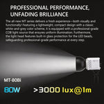 DENGWEI MT-80Bi Luce video COB da 80W, bicolore LED 2700K-6500K, illuminazione continua, CRI 96+, luce da studio, EU Plug, US Plug, UK Plug