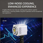DENGWEI MT-80Bi Luce video COB da 80W, bicolore LED 2700K-6500K, illuminazione continua, CRI 96+, luce da studio, EU Plug, US Plug, UK Plug