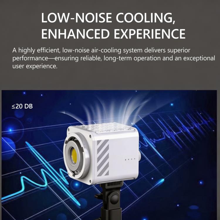 DENGWEI MT-80Bi Luce video COB da 80W, bicolore LED 2700K-6500K, illuminazione continua, CRI 96+, luce da studio, EU Plug, US Plug, UK Plug