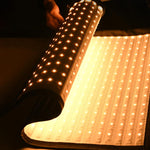DENGWEI FP150S Luce video a LED arrotolabile da 150 W con griglia, pannello luminoso a LED flessibile bicolore da 2700K a 6500K, EU Plug, US Plug, UK Plug