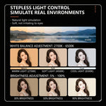 DENGWEI FP150S Luce video a LED arrotolabile da 150 W con griglia, pannello luminoso a LED flessibile bicolore da 2700K a 6500K, EU Plug, US Plug, UK Plug