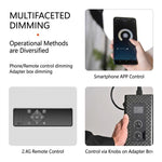 DENGWEI FP150S Luce video a LED arrotolabile da 150 W con griglia, pannello luminoso a LED flessibile bicolore da 2700K a 6500K, EU Plug, US Plug, UK Plug