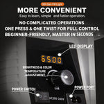 DENGWEI LA100Bi Luce video a LED COB da 100 W, illuminazione a emissione continua per live streaming, luce da studio bicolore 2700K-6500K, EU Plug, US Plug, UK Plug