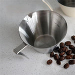 Tazza da caffè LsCook in acciaio inox 304 spesso da 100 ml con tacche di misurazione.