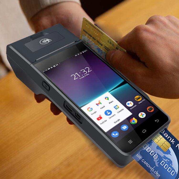 Z90F Terminale POS mobile per supermercati, registratore di cassa portatile con funzione NFC per carte di credito., EU Plug