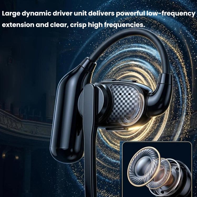 Auricolari Bluetooth con gancio auricolare girevole, riduzione del rumore HD e resistenti alla pioggia., V1, V3