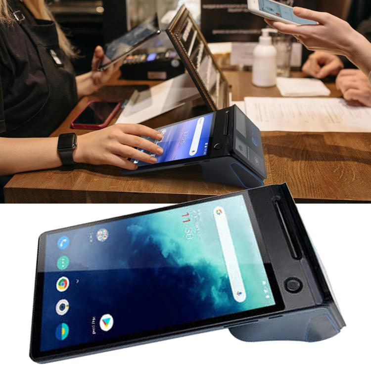 Registratore di cassa POS portatile Android Z108, dispositivo di pagamento con doppio schermo touch e scansione per supermercati e ristoranti., 2.6 inch EU Plug, 3.9 inch EU Plug