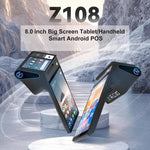 Registratore di cassa POS portatile Android Z108, dispositivo di pagamento con doppio schermo touch e scansione per supermercati e ristoranti., 2.6 inch EU Plug, 3.9 inch EU Plug